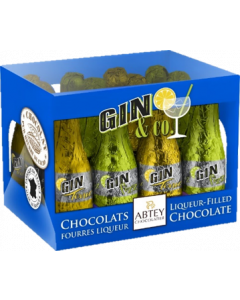 Gin-suklaapullot a´9g laatikko 108g